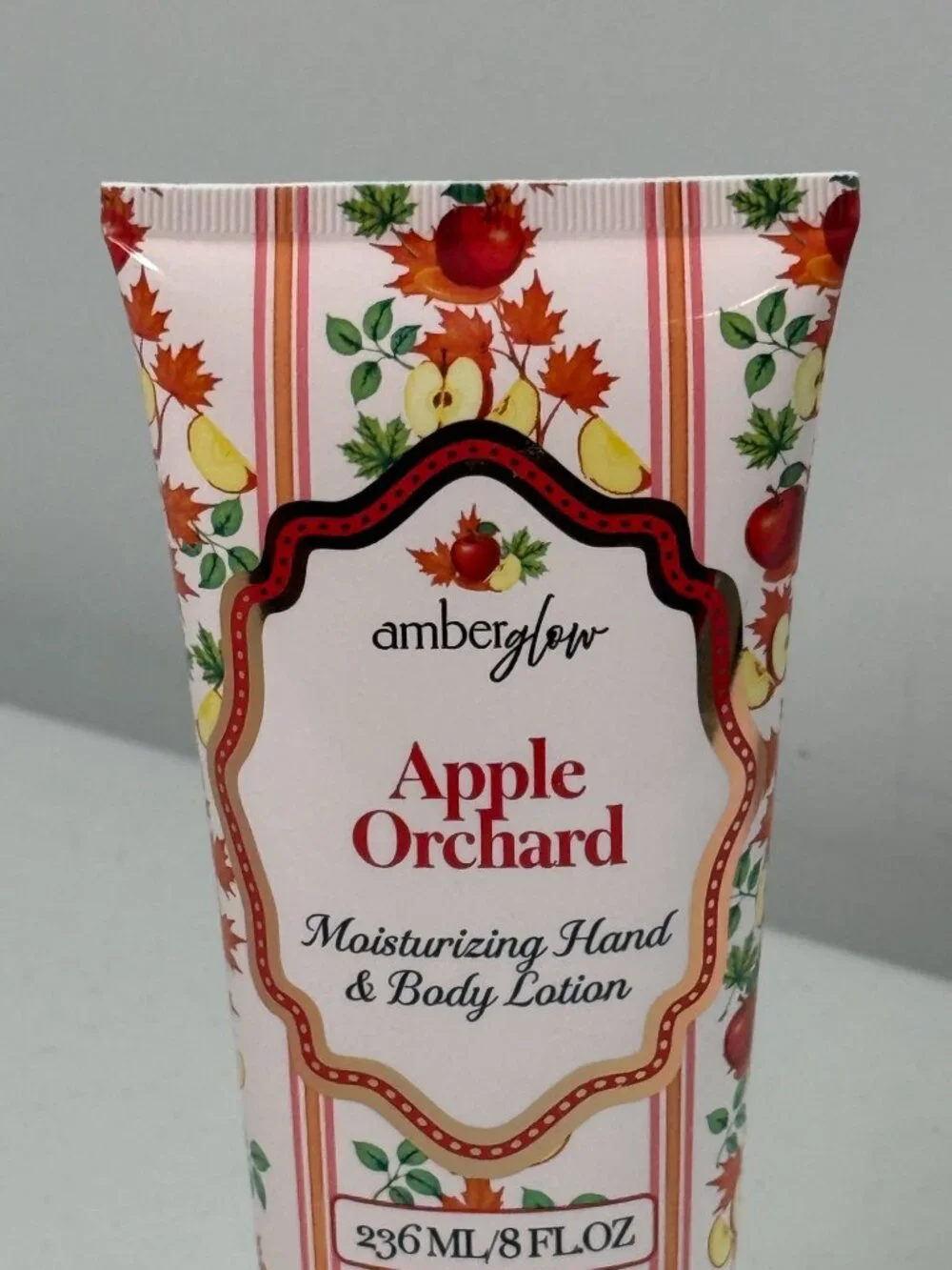 Amber Glow Apple Orchard Moisturizing Hand & Body Lotion 8 oz New
